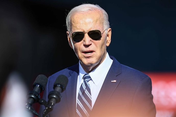 October 13, 2023, Philadelphia, Pennsylvania, USA: United States President Joe Biden makes remarks involving hydrogen energy at The Philadelphia Port Tioga Marine Terminal Friday, Oct 13, 2023; in Philadelphia, Pennsylvania