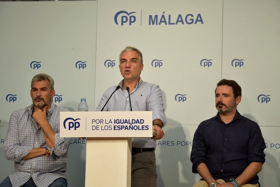 El coordinador general del PP, Elías Bendodo, en un acto en Antequera