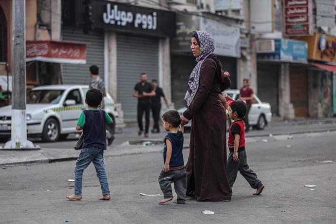Imagen de una mujer en la Franja de Gaza 