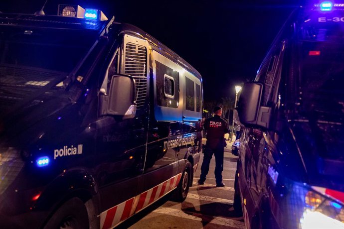 Archivo - Imatge d'arxiu dels Mossos d'Esquadra a Barcelona