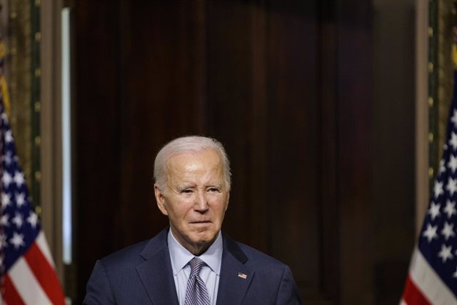 October 11, 2023, Washington, District of Columbia, USA: United States President Joe Biden speaks during a roundtable discussion with leaders in the Jewish community in the Indian Treaty Room at the White House on October 11, 2023 in Washington, D.C. The 