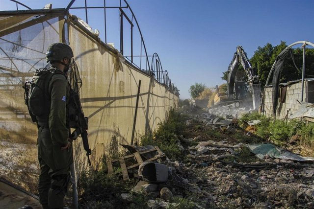 Un militar israelí durante una operación en Cisjordania