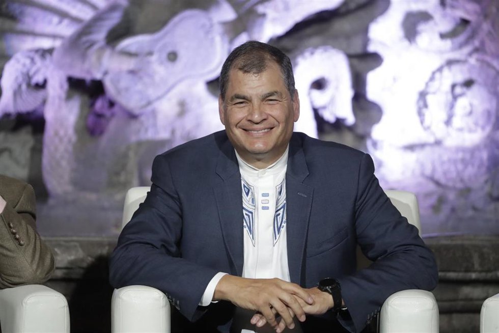 Archivo - El expresidente de Ecuador Rafael Correa