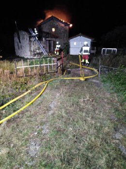 Calcinado un molino de Campoo de Enmedio