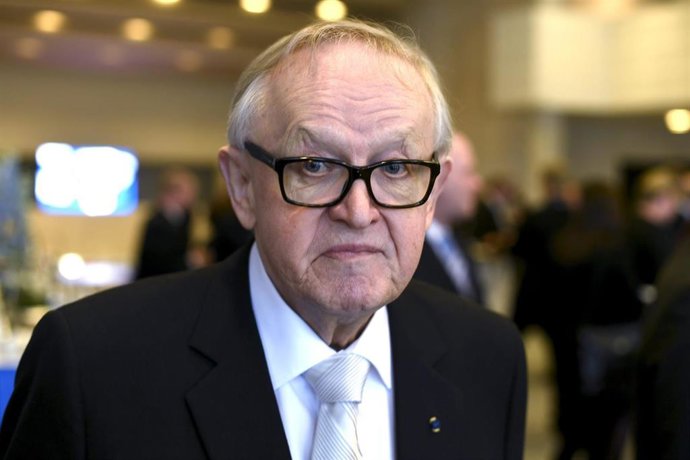 Archivo - Martti Ahtisaari, expresidente de Finlandia, en una imagen de archivo