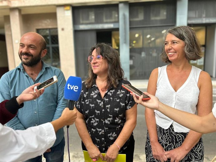 Archivo - Los regidores de MÉS per Palma Kika Coll, Miquel ngel Contreras y Neus Truyol.