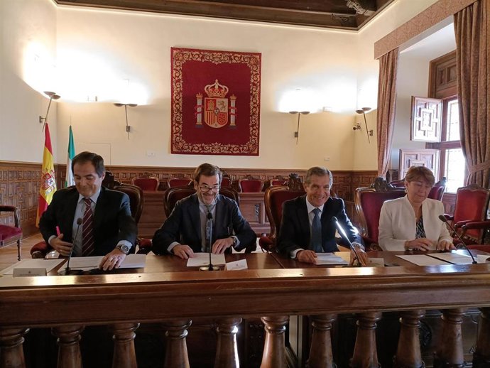 El presidente suplente del Consejo General del Poder Judicial (CGPJ), Vicente Guilarte, inaugura el encuentro de Jueces de Vigilancia Penitenciaria.