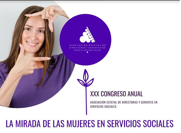 Cartel del XXX Congreso de la Asociación Estatal de Directoras y Gerentes de Servicios Sociales.