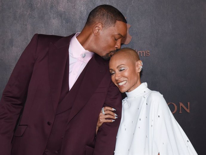 Archivo - Will Smith Y Jada Pinkett Smith En La Premiere En Los Angeles De Emancipation