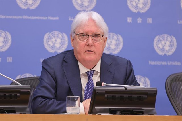 Archivo - El vice secretario general de Naciones Unidas para Asuntos Humanitarios, Martin Griffiths