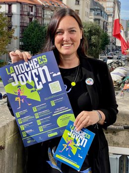 La concejala de Juventud de Santander, Noemí Méndez, presenta la nueva edición de La Noche es Joven