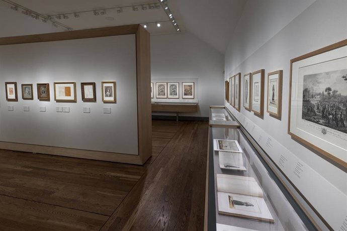Imagen de la exposición del Museo del Prado sobre los dibujos previos al grabado