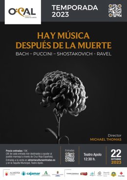 Cartel 'Hay música después de la muerte'. 