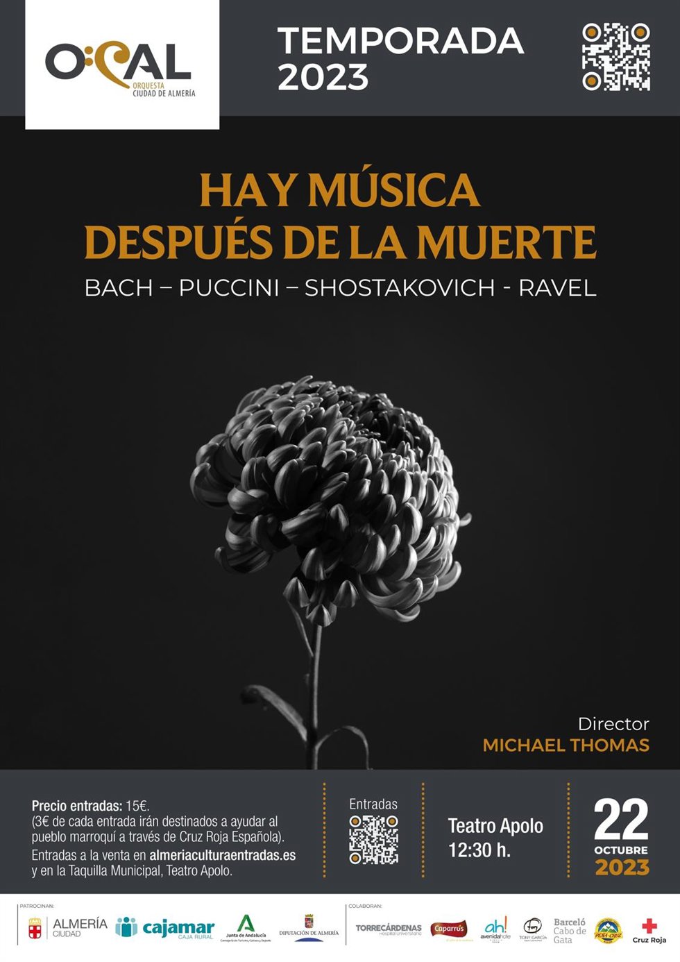 Cartel 'Hay música después de la muerte'. 