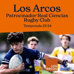 Imagen del cartel de la presentación del patrocinio de Los Arcos.