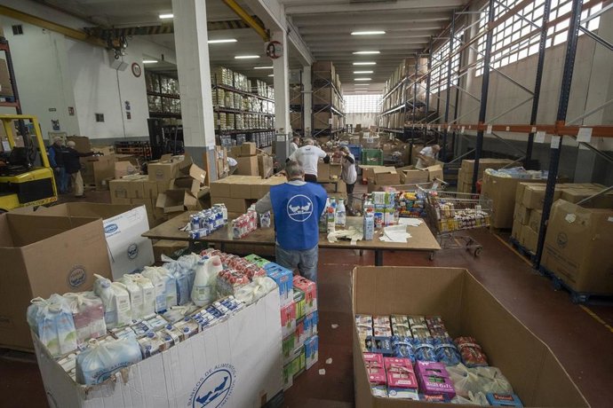 Archivo - Imagen de la comida que reparte Banco de Alimentos.