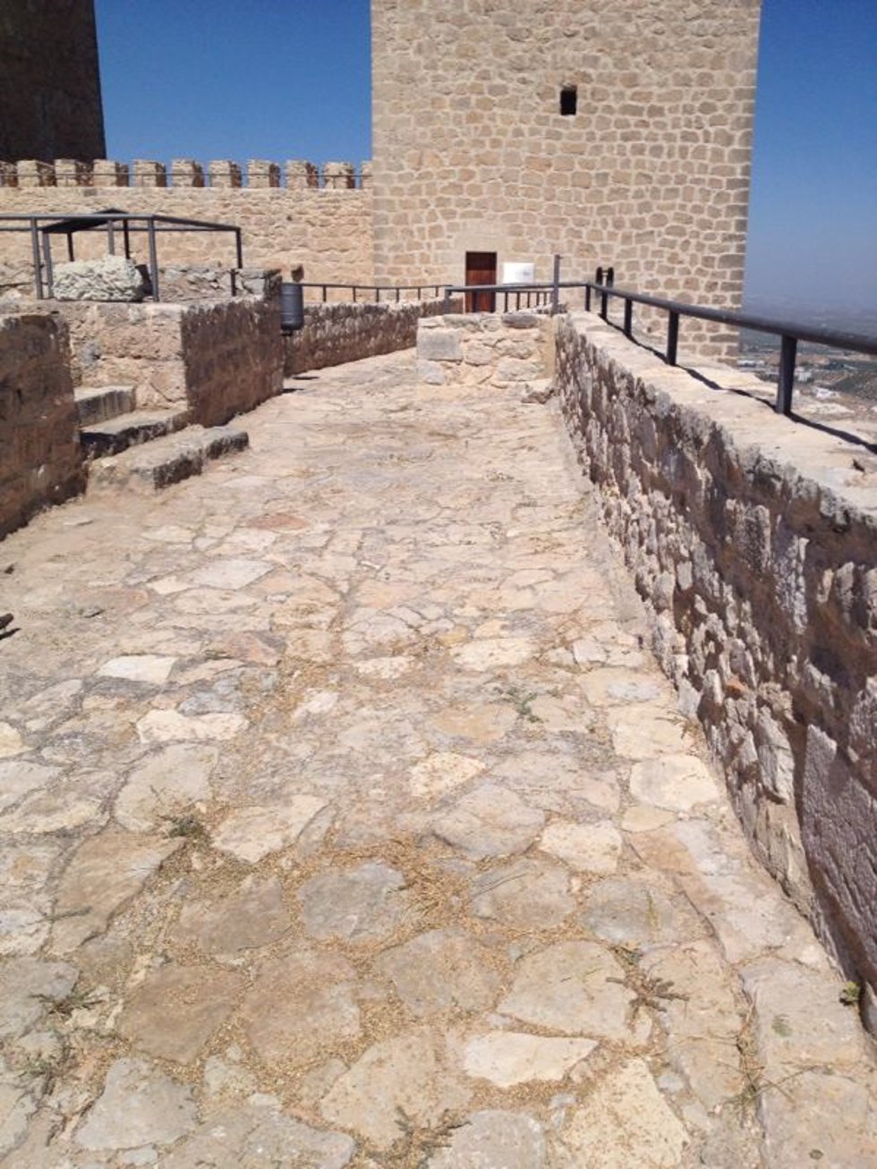 Archivo - Interior del Castillo de Santa Catalina de Jaén.