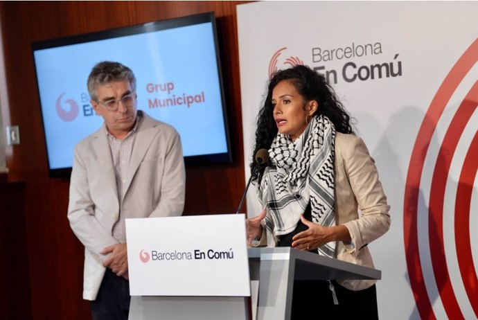 Els regidors de BComú a l'Ajuntament de Barcelona Jordi Martí i Jéssica González 