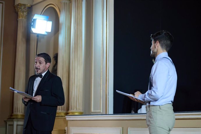 Artistas interpretan la obra teatral de José Luis Sampedro 'De autor desconocido' en el Palacio Real de Aranjuez