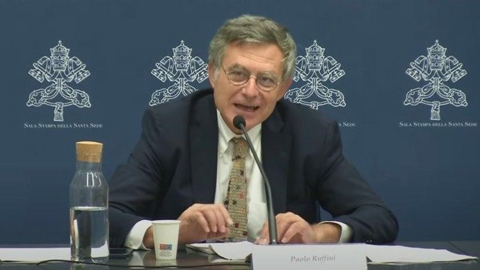 El prefecto del Dicasterio para la Comunicación del Vaticano, Paolo Ruffini