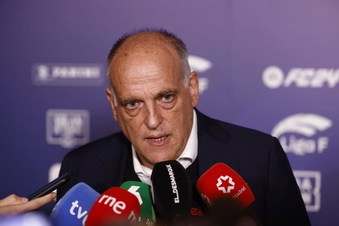 El presidente de LaLiga, Javier Tebas