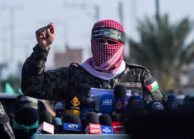 Archivo - Arxivo - El portaveu de les Brigades Ezzedin al Qassam, braç armat d'Hamás, Abú Obeida