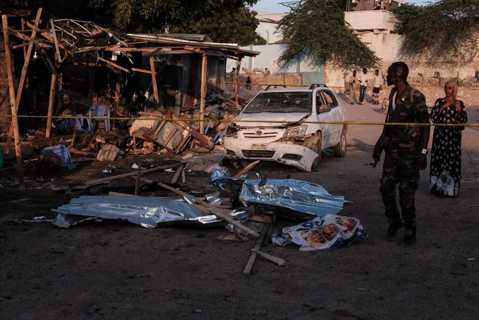 Imagen de archivo de un ataque suicida en Mogadiscio, Somalia