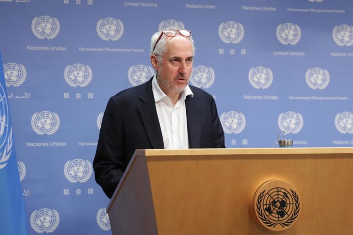 Archivo - El portavoz del secretario general de la ONU, Stepháne Dujarric