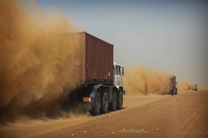 Archivo - Convoy de la MINUSMA en Malí