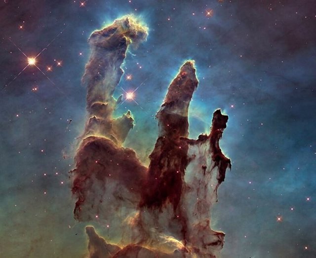 Una imagen de mayor resolución de los Pilares de la Creación
