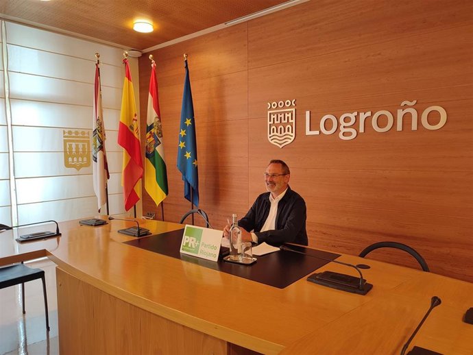El concejal del PR+ en Logroño Rubén Antoñanzas