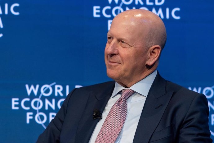 Archivo - HANDOUT - 21 January 2020, Switzerland, Davos: David Solomon, Chairman and Chief Executive Officer of Goldman Sachs, attends the Valuing Unicorns session at the 50th World Economic Forum Annual Meeting. Photo: Sandra Blaser/World Economic Forum/