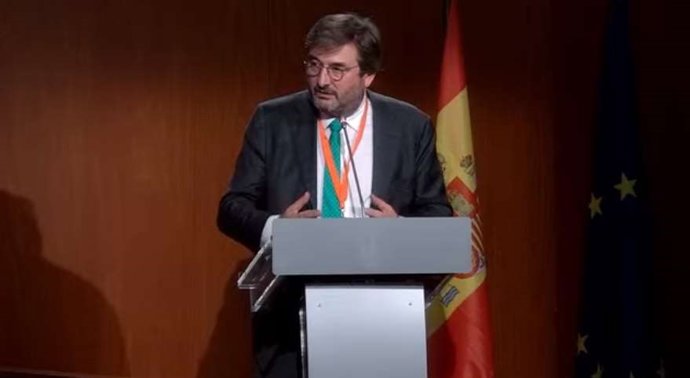 El director general de Competencia de la Unión europea, Olivier Guersent, durante su intervención en Barcelona este martes