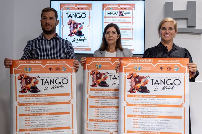 Presentación en Diputación del II Festival Internacional de Tango La Rábida.