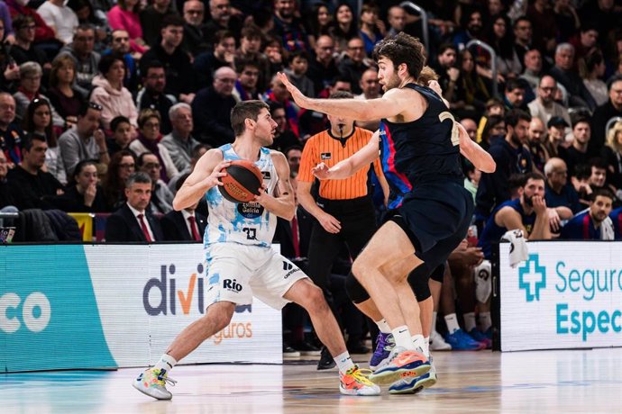 Archivo - Erik Quintela durante un partido del Río Breogán ante el Bara