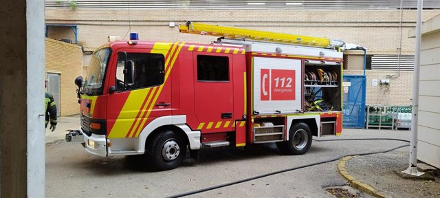 Vehículo de bomberos en uno de los simulacros.