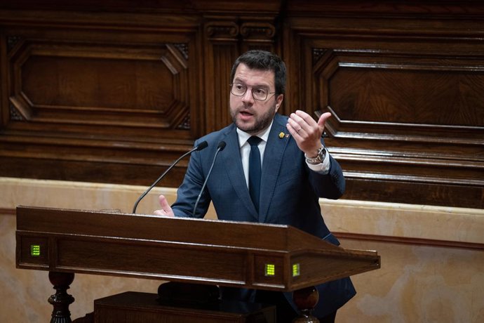 El president de la Generalitat de Catalunya, Pere Aragons