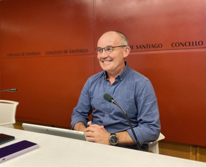 El concejal de Movilidad del Ayuntamiento de Santiago, Xan Duro.
