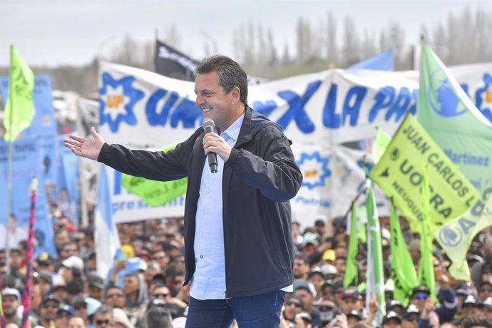 El ministro de Economía de Argentina y candidato presidencial por Union por la Patria, Sergio Massa