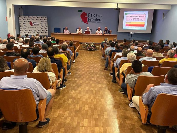 Asamblea de la Comunidad de Regantes Palos de la Frontera (Huelva).