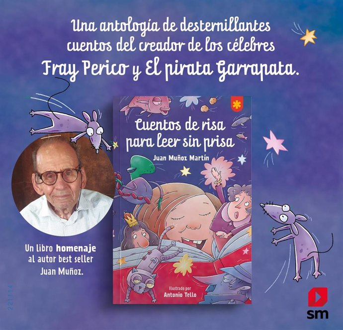 Anuncio de la publicación de 'Cuentos de risa para leer sin prisa', libro póstumo de Juan Muñoz.