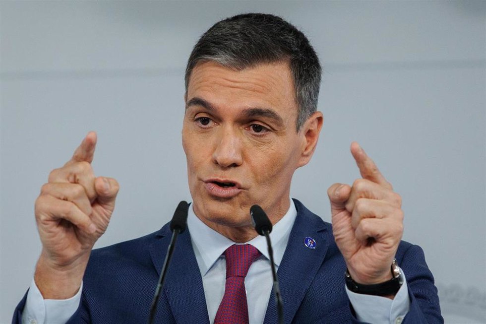 El presidente del Gobierno en funciones, Pedro Sánchez