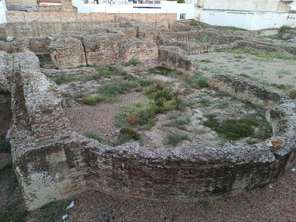 Termas menores de Itálica, vestigio de la ciudad previa a la ampliación de Adriano