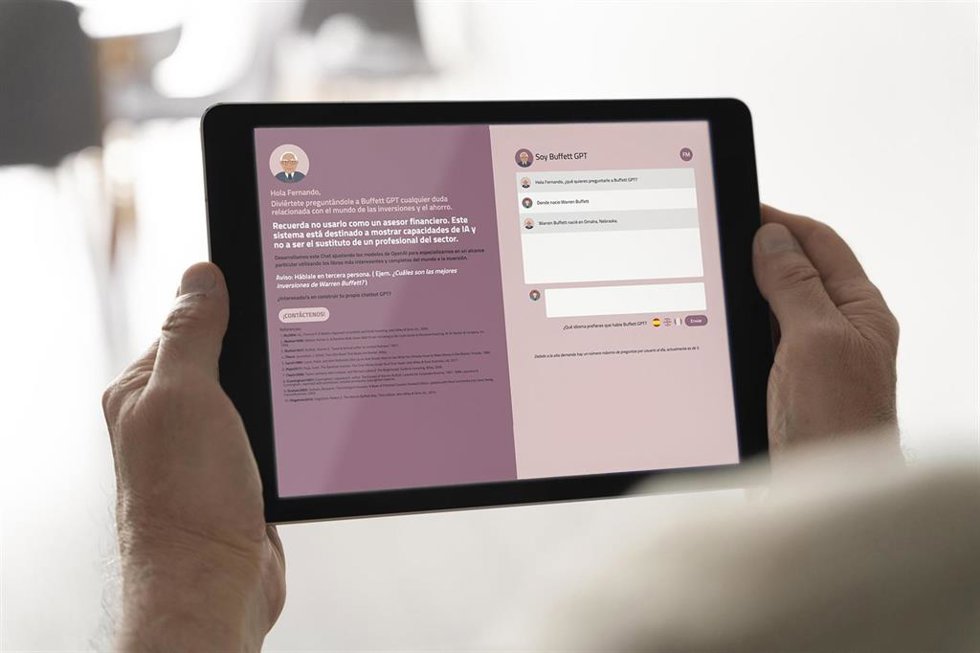 Archivo - Imagen del chat askbuffetgpt desarrollado por Substrate AI