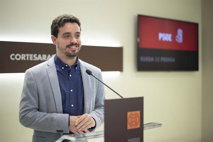El portavoz adjunto del grupo parlamentario socialista de las Cortes de Aragón, Darío Villagrasa.