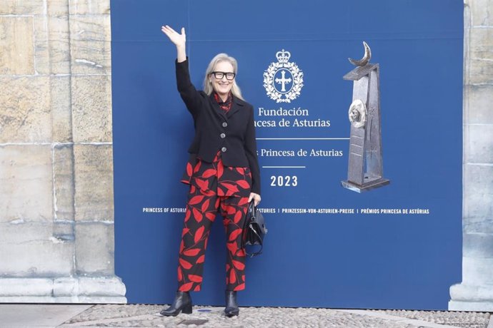 La actriz Meryl Streep, Premio Princesa de Asturias de las Artes 2023, en Oviedo.