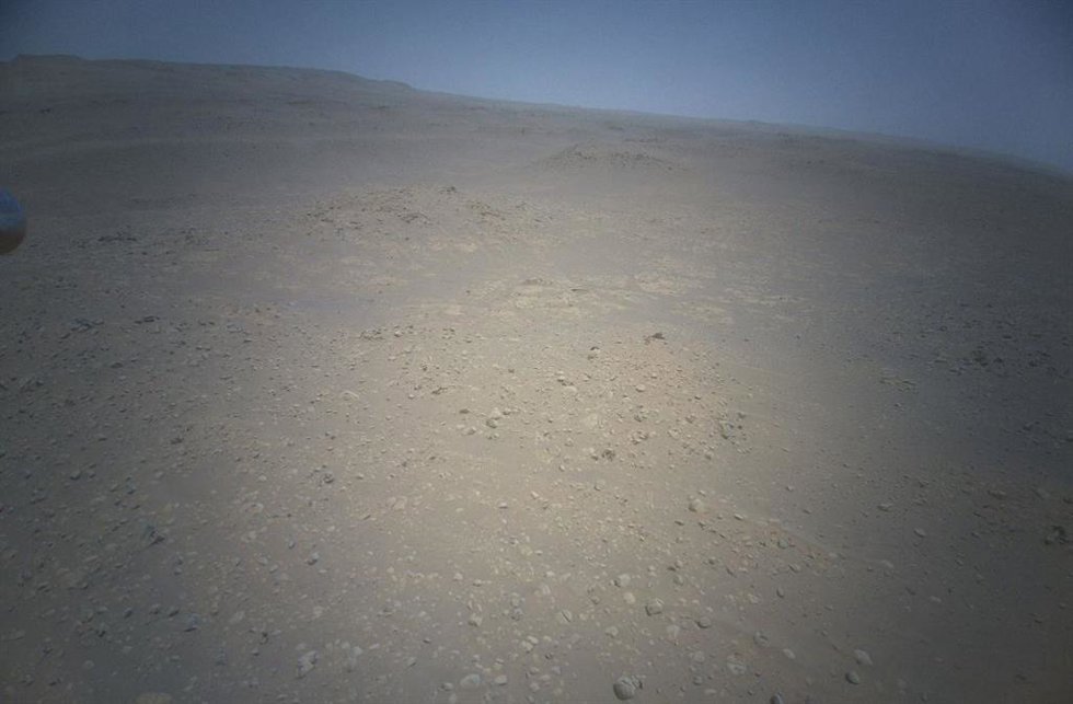 Imagen tomada desde el aire por Ingenuity en su vuelo 62
