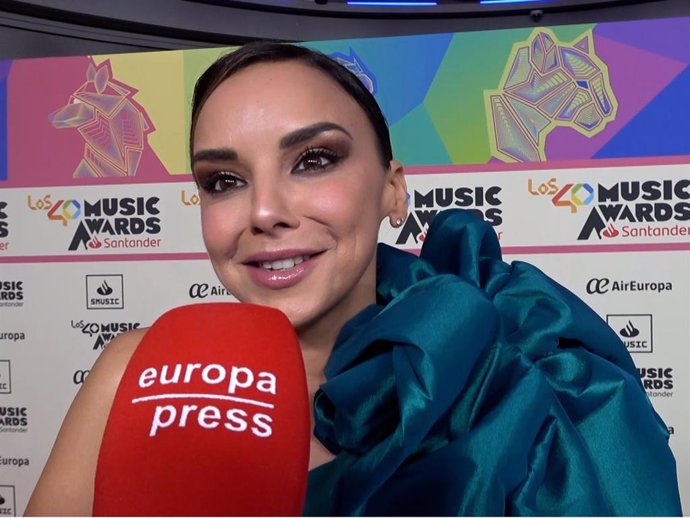 Chenoa en la cena de los nominados a Los40 Music Awards