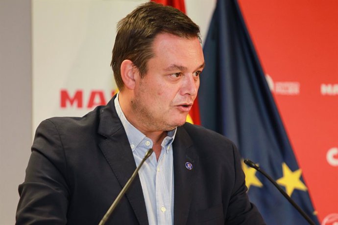 Victor Francos, President of CSD attends the media during the presentation of the Spanish MAPFRE Tennis Team that will play in the Billie Jean King Cup Finals at Headquarters of the Consejo Superior de Deportes (CSD) on October  09, 2023, in Madrid, Spa