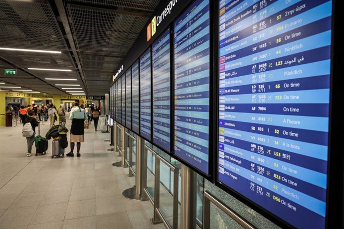 Archivo - Imagen de archivo de un aeropuerto de Francia.